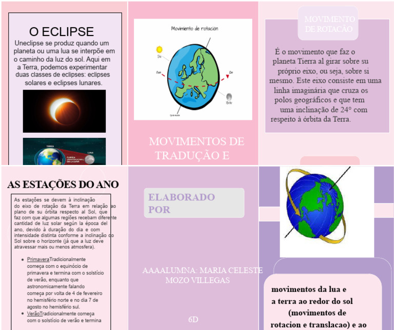 Eclipses e Movimentos da Terra | PDF
