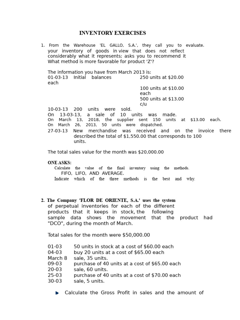 Inventory Valuation Methods Analysis | PDF | Inventory | Logistics