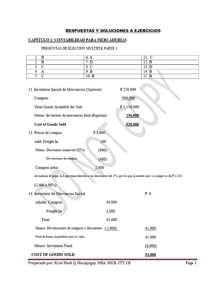 Ejercicios de Contabilidad y Soluciones | PDF | Contabilidad | Estado ...