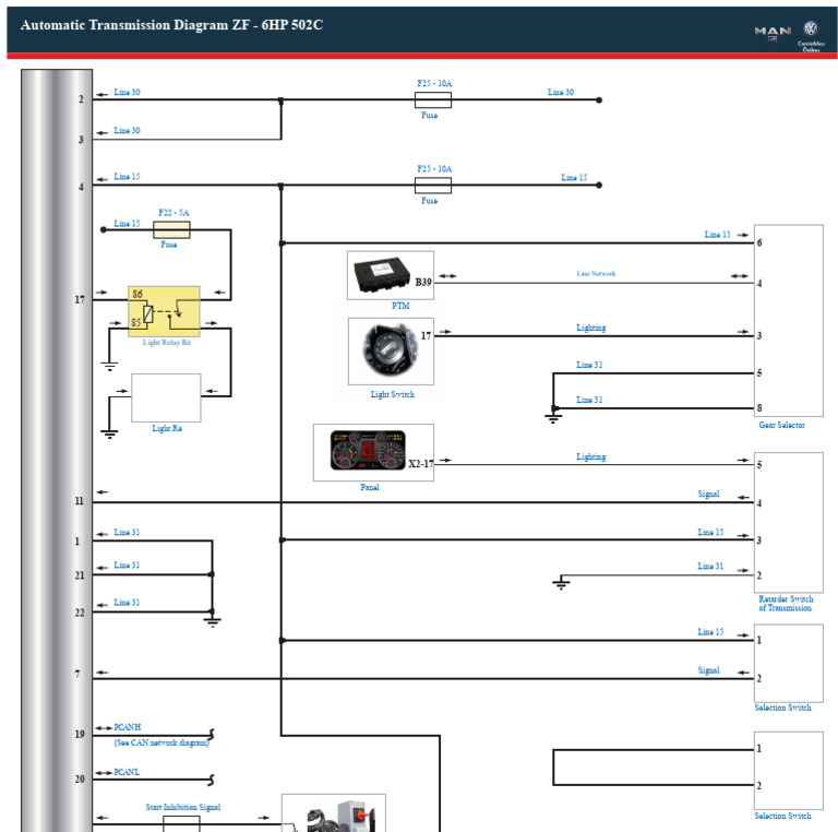 ZF 6HP 502C Automatic Transmission Diagram | PDF | Automatic ...