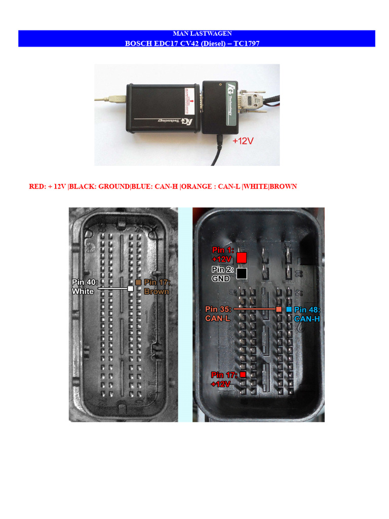 Vollständiger Modus - Tricore - Mantruck - Edc17 - CV42 | PDF