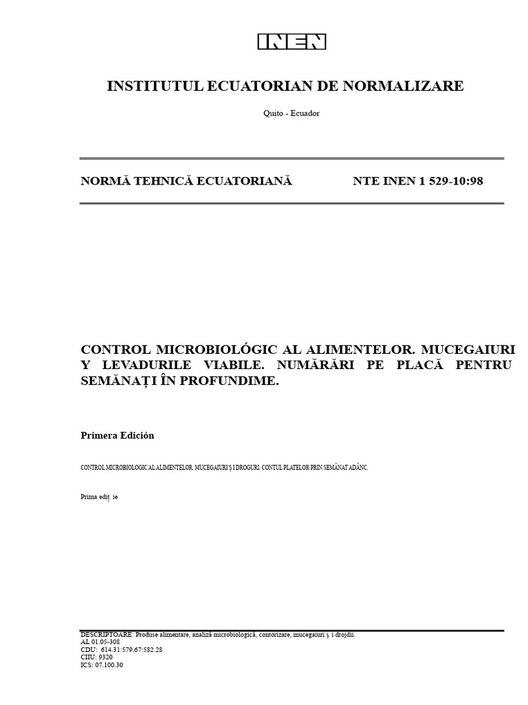 Institutul Ecuatorian de Normalizare: Normă Tehnică Ecuatoriană NTE ...