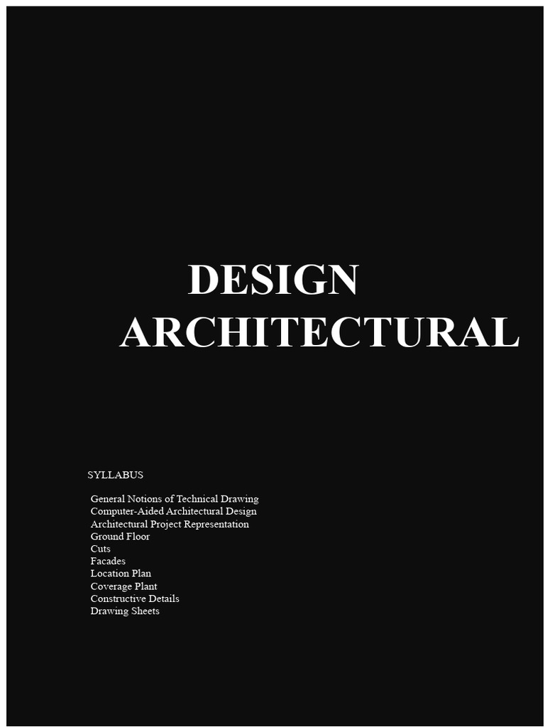 Architectural Drawing | PDF | Computer Aided Design | Technical Drawing