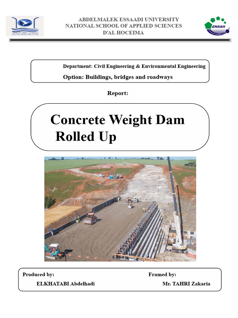 Roller Compacted Concrete Dam Report | PDF | Concrete | Dam