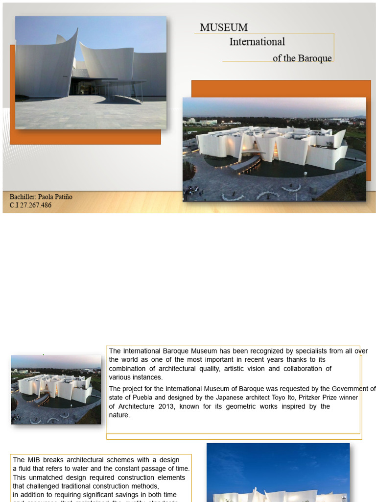 International Baroque Museum Overview | PDF | Concrete | Wall