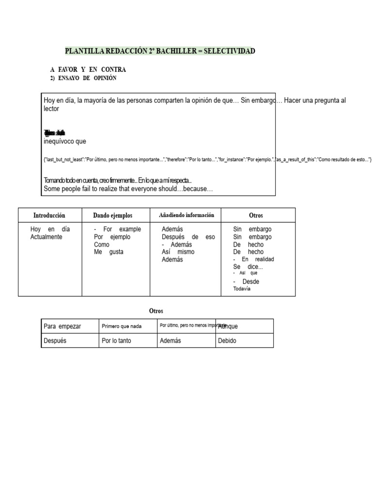 template writing English selectivity (1) | PDF