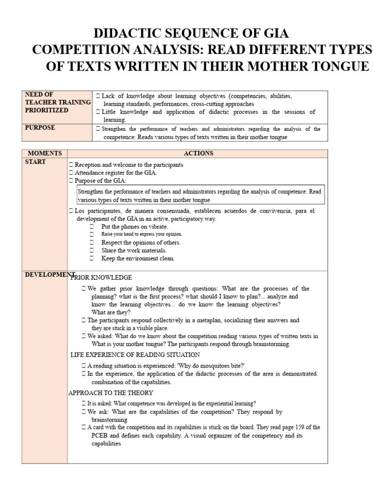 Teacher Training for Text Analysis | PDF | Knowledge | Information