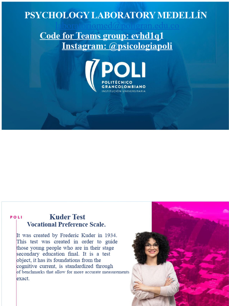 Kuder TEST Presentation | PDF | Engineer | Psychology