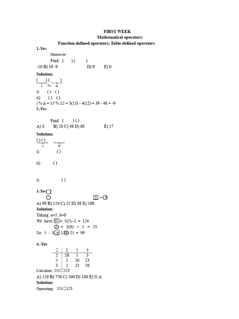 Cepreuna Exercises | PDF | Arithmetic | Discrete Mathematics