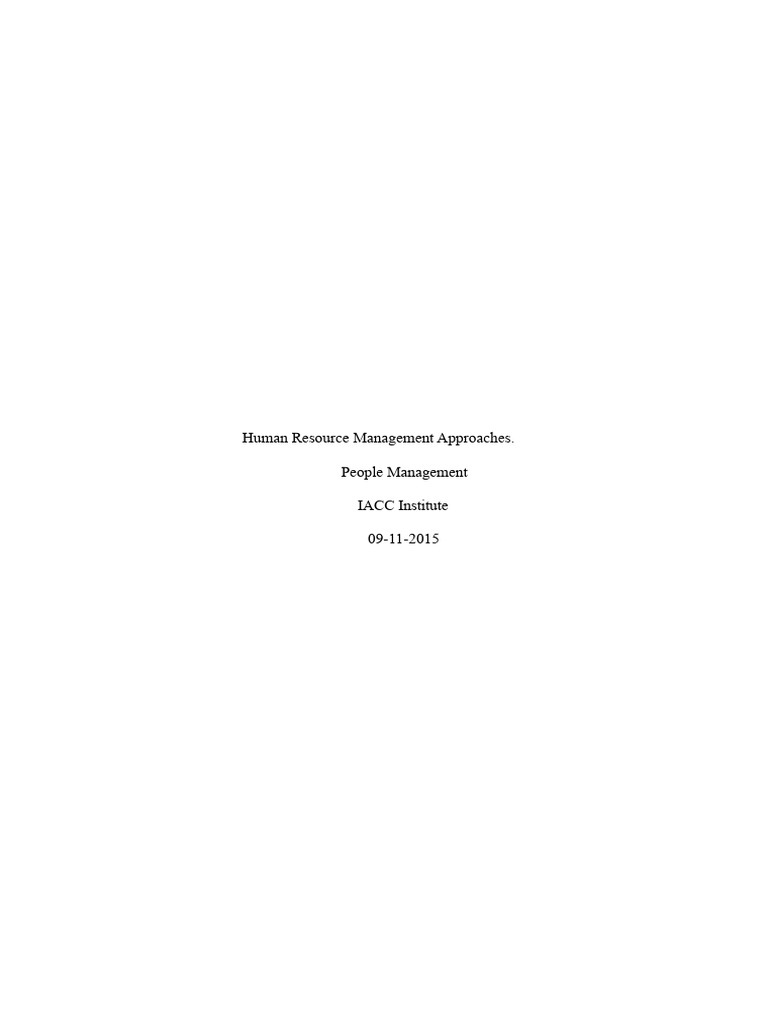 Task 1 People Management Iacc | PDF | Human Resources | Human Resource ...