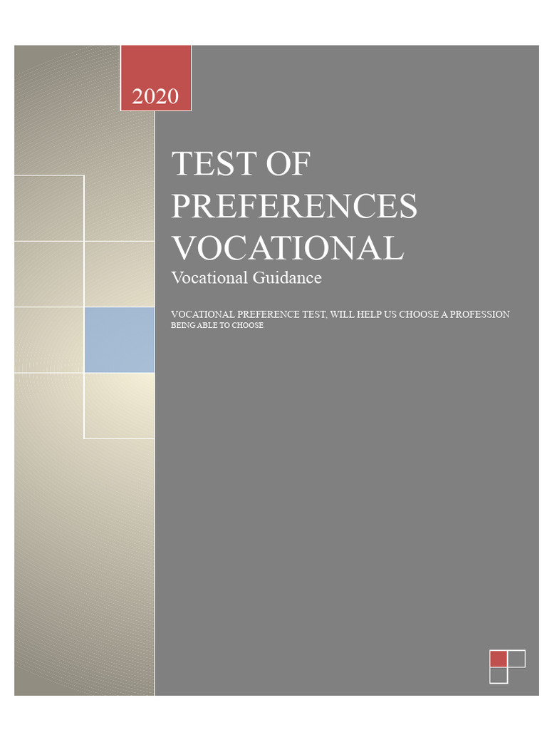 Kuder Vocational Preference Test Overview | PDF | Psychology | Engineering