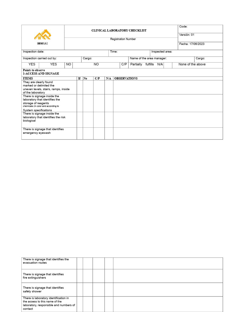 Laboratory Checklist | PDF | Laboratories | Waste