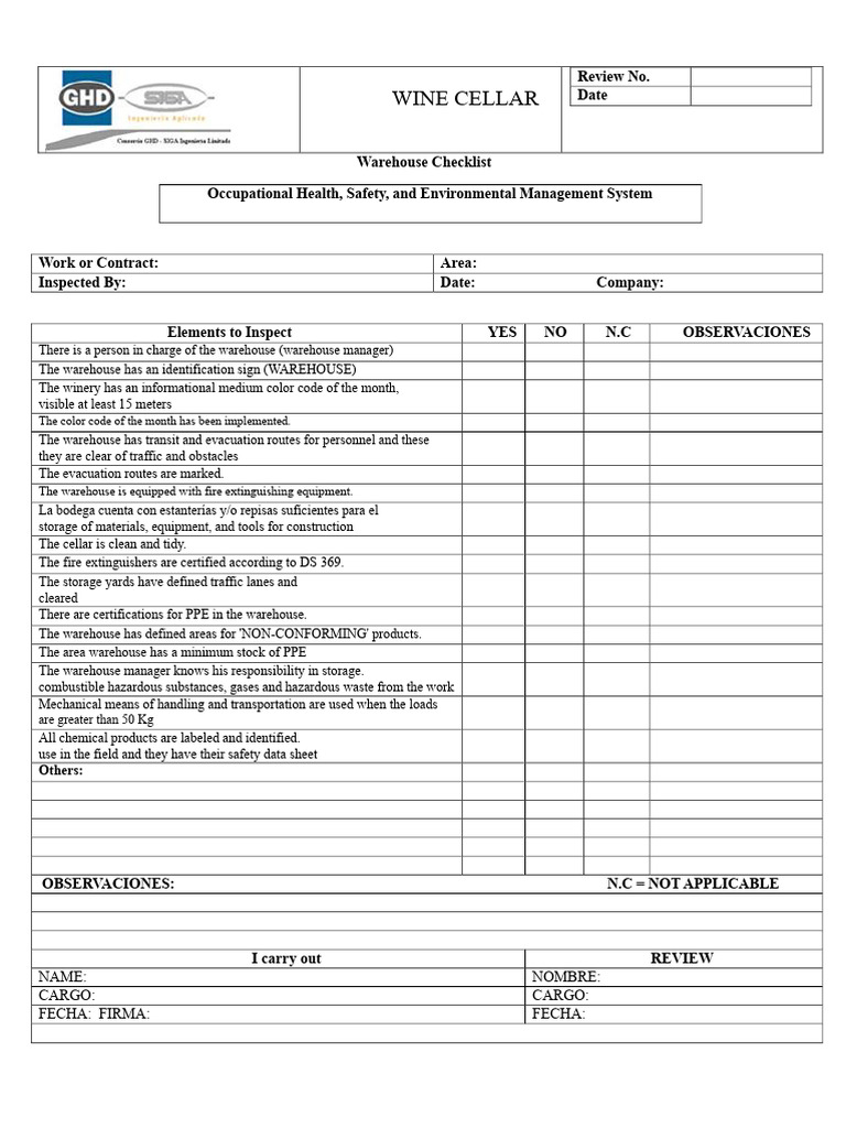Storage Checklist | PDF