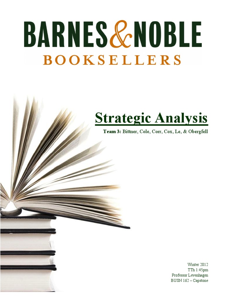 Barnes Noble Analysis Barnes Noble Publishing