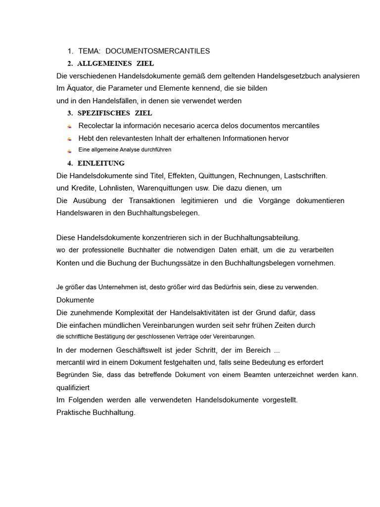 Handelsdokumente | PDF