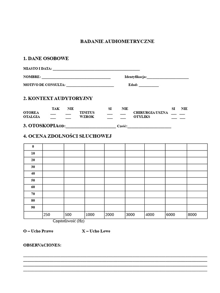 Format Audiometrii | PDF