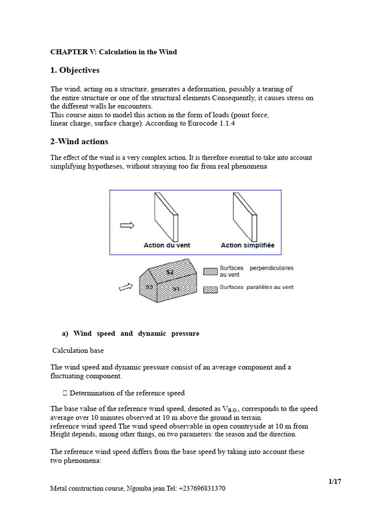 Wind Calculation Course | PDF | Pressure | Slope