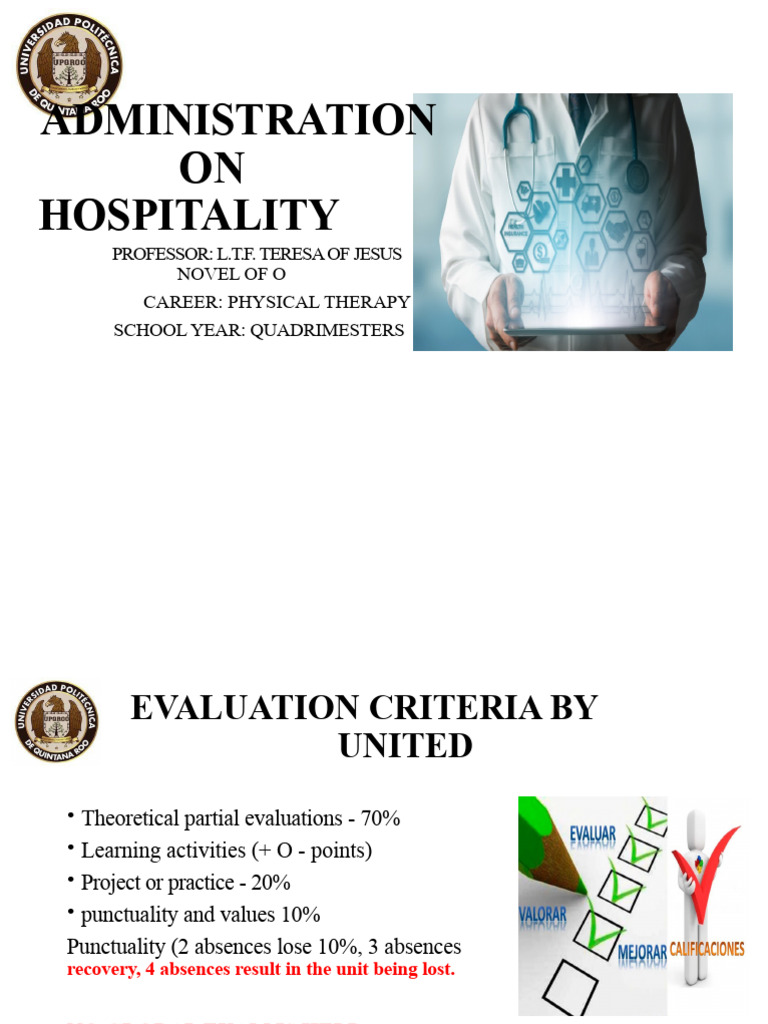 Presentation Hospital Administration Class 1 | PDF