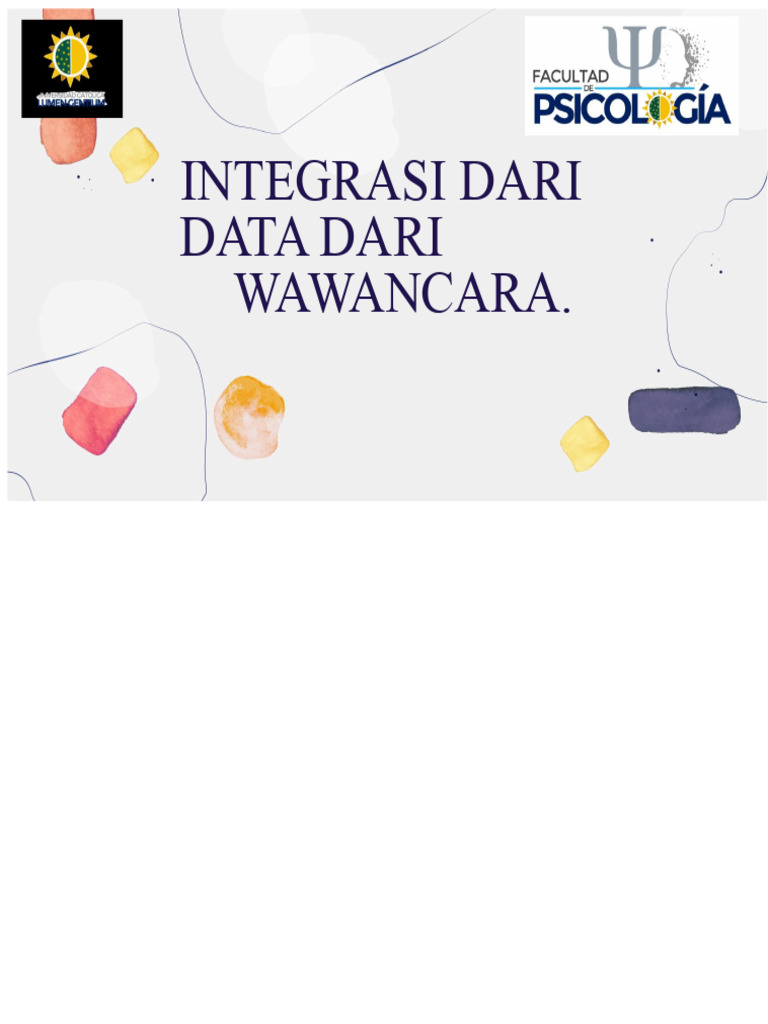 Integrasi Data Wawancara Psikiatri | PDF