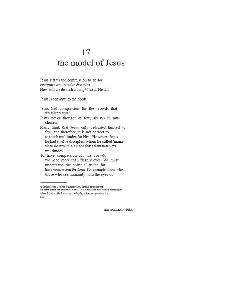 Jesus' Model for Making Disciples | PDF | Jesus | Christian Belief And ...