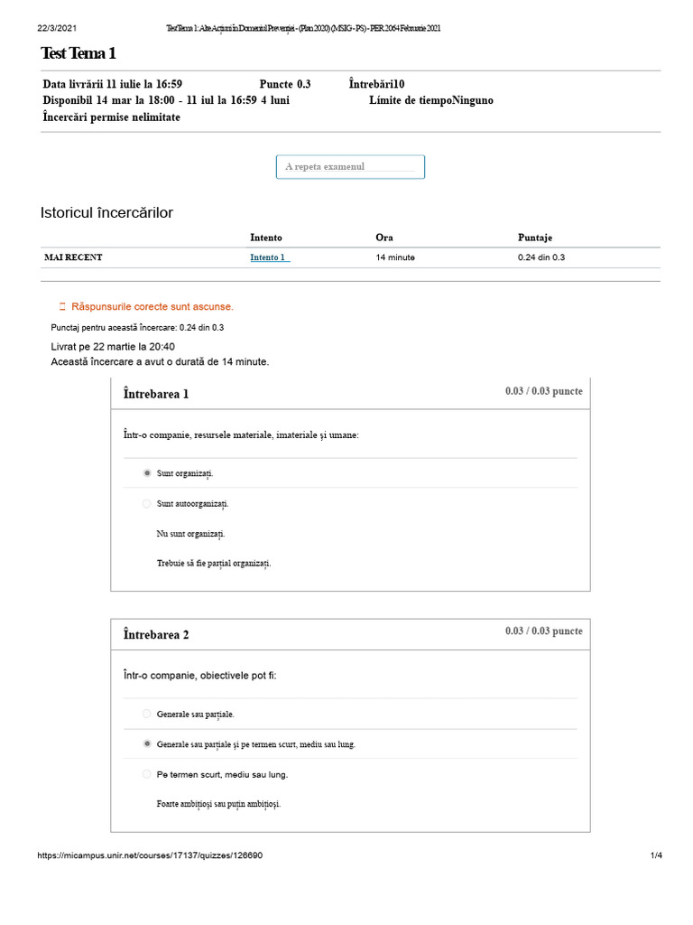 Test Tema 1 | PDF