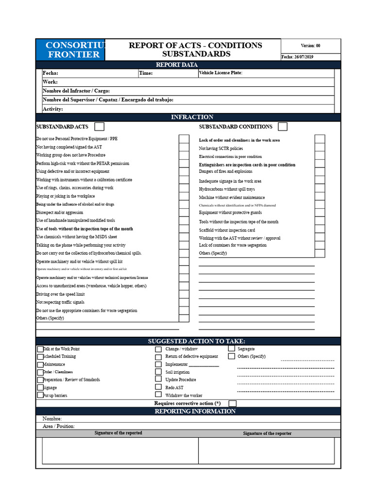 18. Report Substandard Condition Acts RACS | PDF | Personal Protective ...