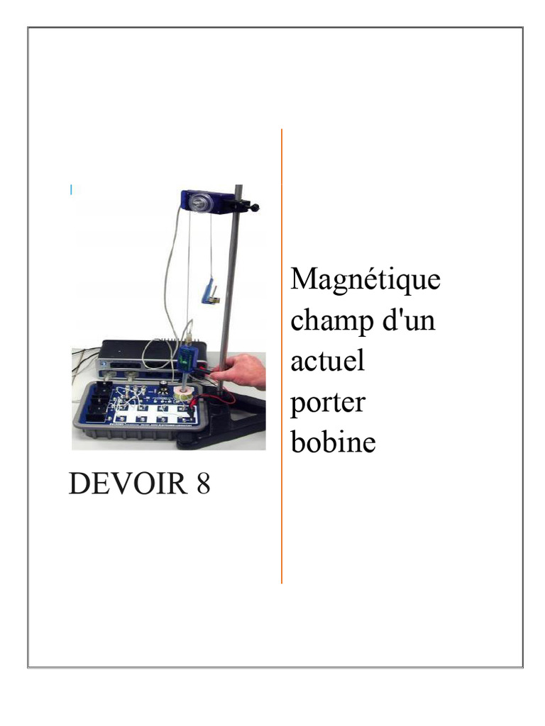Champ Magnétique D'une Bobine Parcourue Par Un Courant PDF Champ — free download
