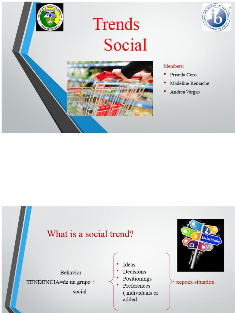 Social Trends | PDF | Marketing | Market (Economics)