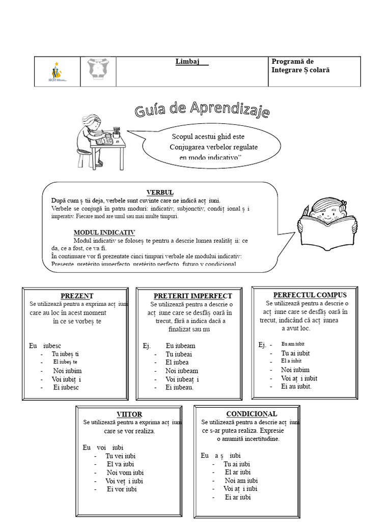 Ghid Verbe Modul Indicativ | PDF