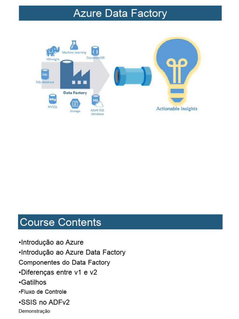 Introdução ao Azure Data Factory | PDF | Computação em nuvem | Dados