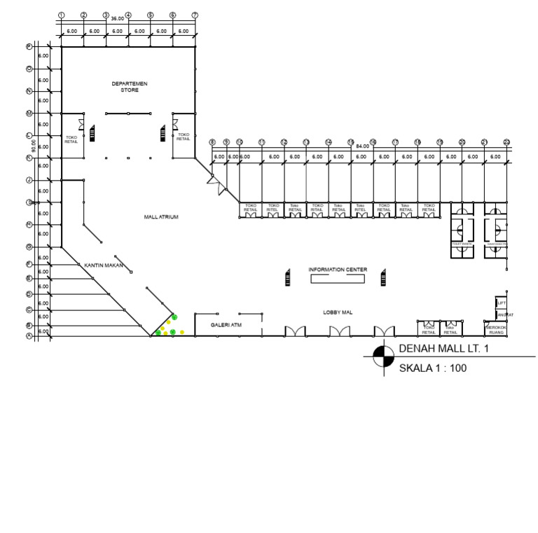 Mall Layout Plan Level 1 | PDF