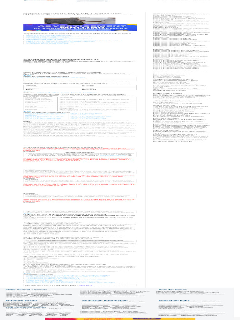 Class 11 Advertisement Writing Guide | PDF | Multiple Choice | Advertising