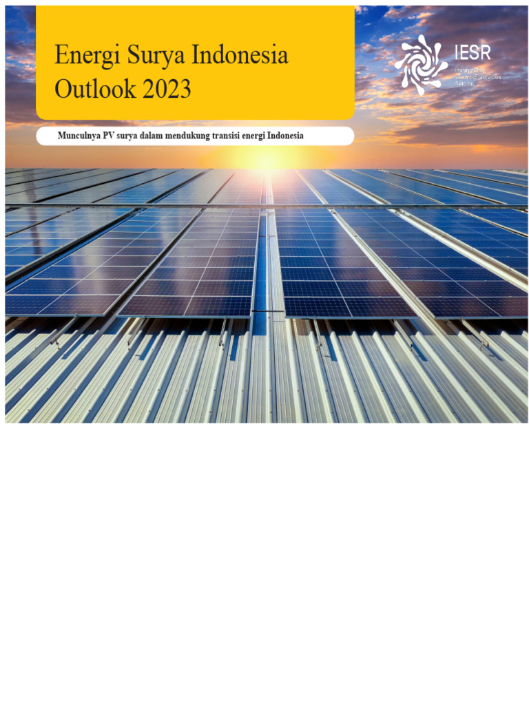 IESR Indonesia Pandangan Energi Solar ISEO 2023 Akhir | PDF