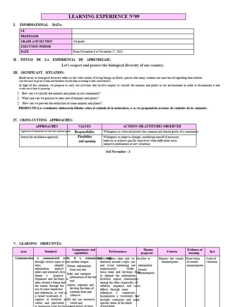 3rd GRADE - LEARNING EXPERIENCE No.09 | PDF | Decimal | Information