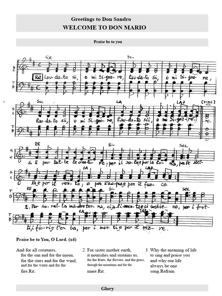 Praise and Worship Songs Collection | PDF | God In Christianity | Glory ...