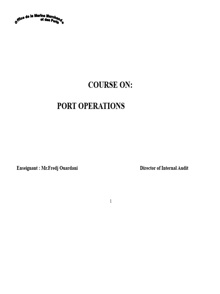 Understanding Port Operations Essentials | PDF | Cargo | Port