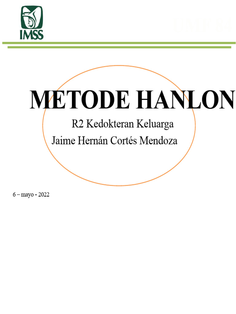 Metode Hanlon untuk Prioritas Kesehatan | PDF