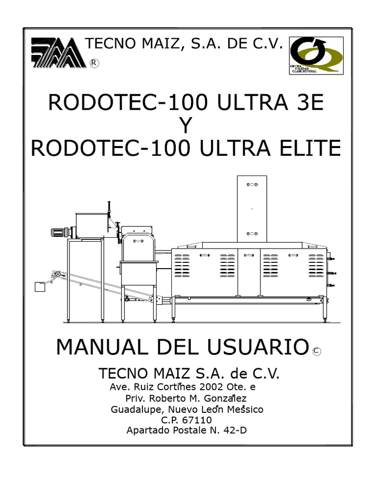 Rodotec RT 100 Ultra 3e e Elitemanualusuarionov2012 | PDF