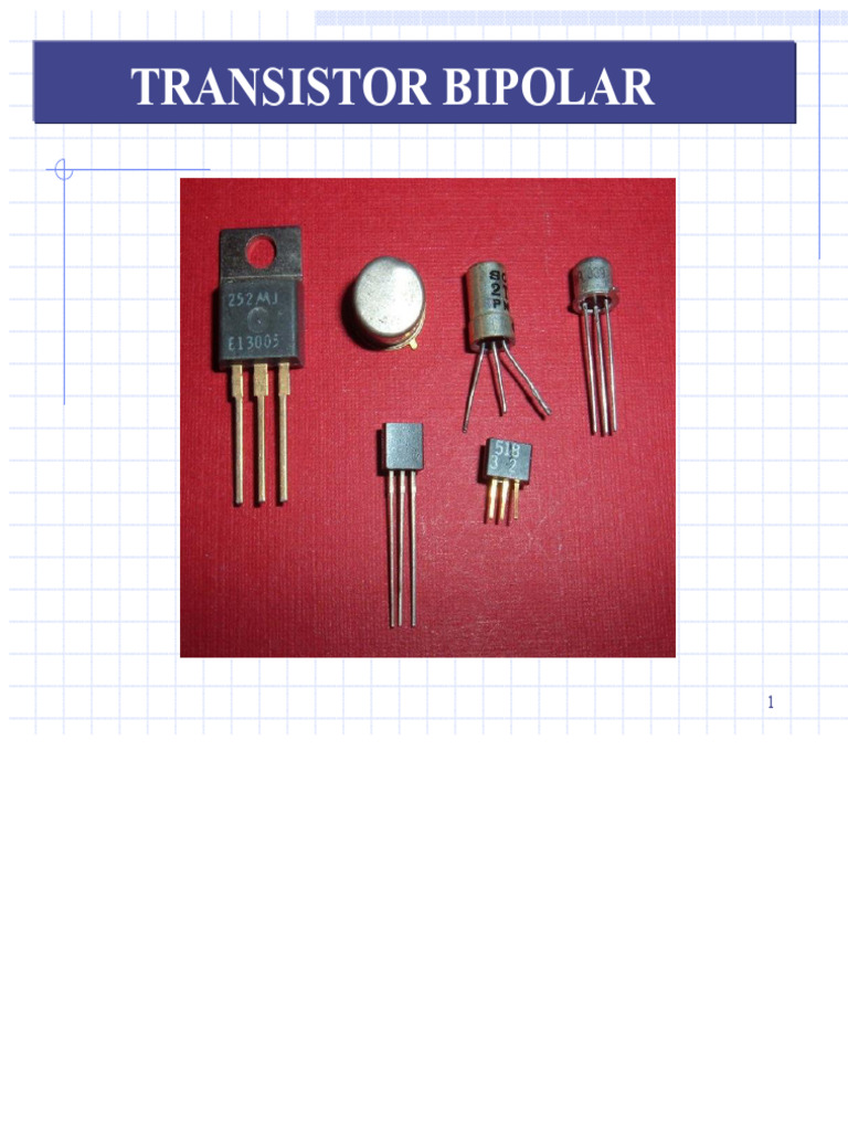 Transistores | PDF | Transistor de unión bipolar | Transistor