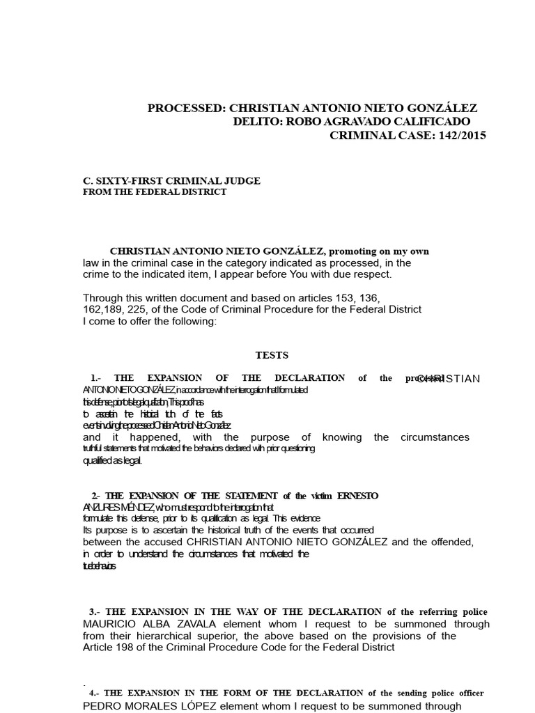 Evidence Submission in Robbery Case | PDF | Criminal Procedure In South ...