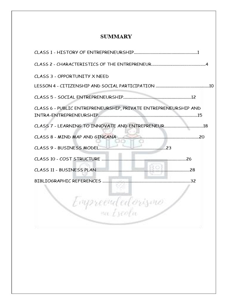 Entrepreneurship Course Overview | PDF | Entrepreneurship | Business