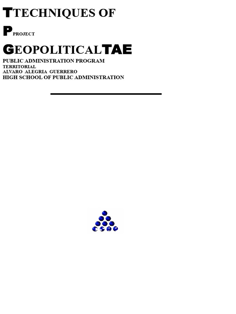 module techniques of the geopolitical project | PDF | Geopolitics ...