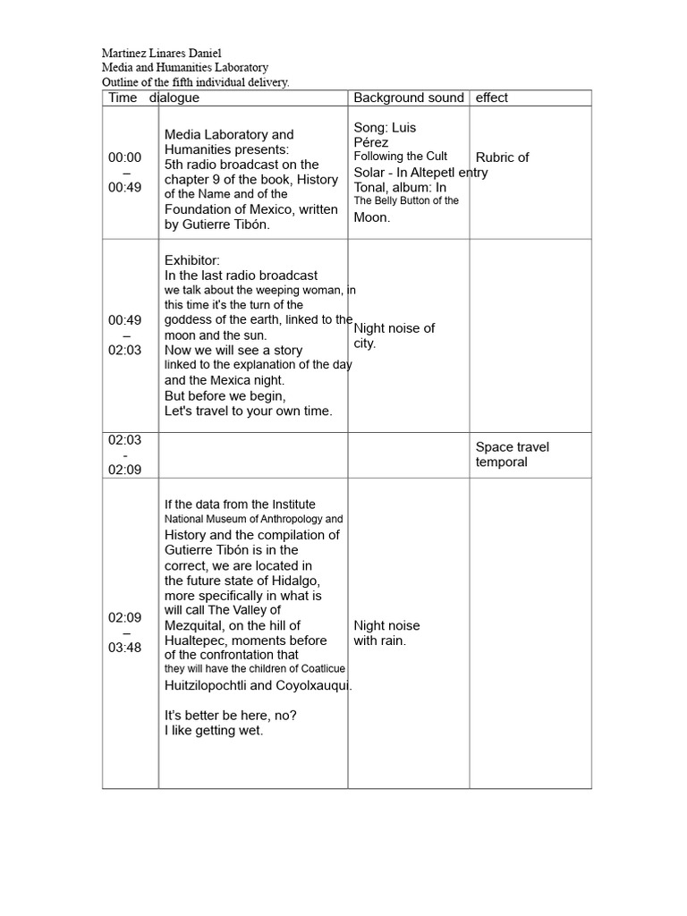 Example of A Radio Script | PDF