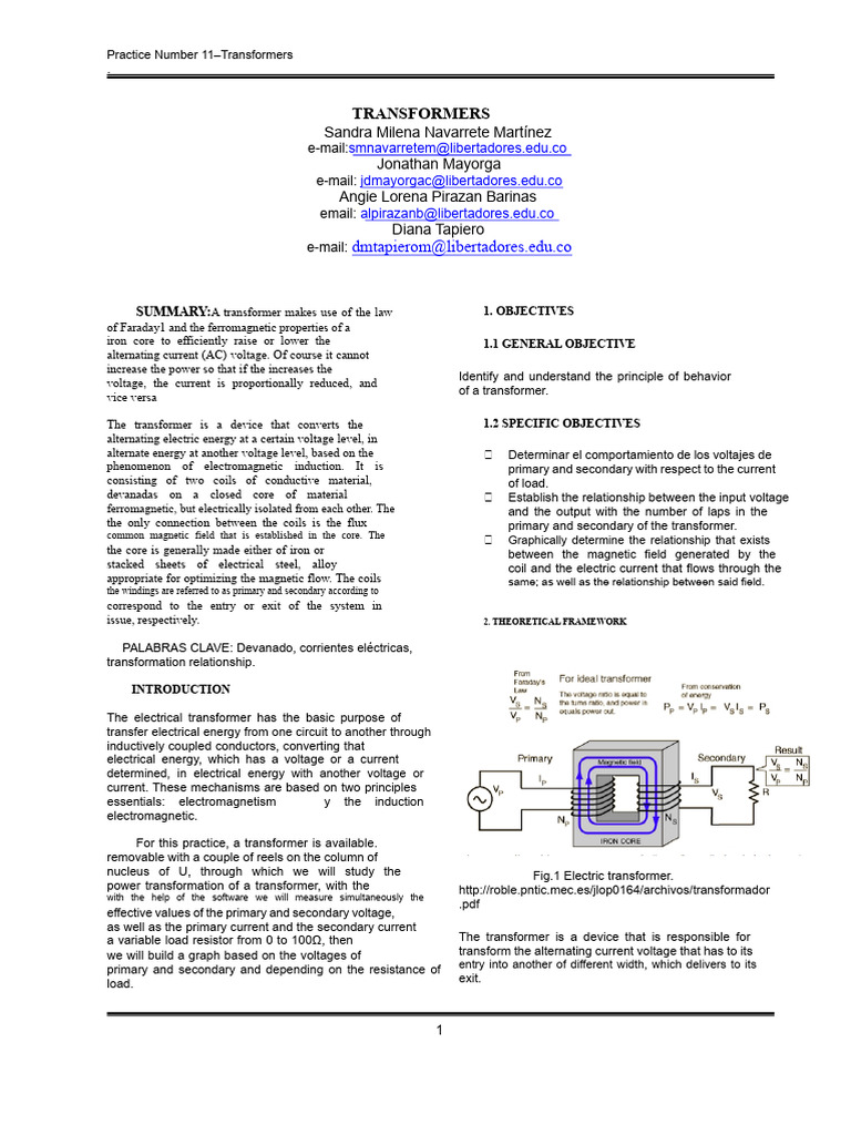 Understanding Transformer Principles | PDF | Transformer | Inductor