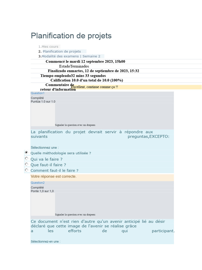 Guide de Planification de Projets | PDF | Planification | Gestion de projet