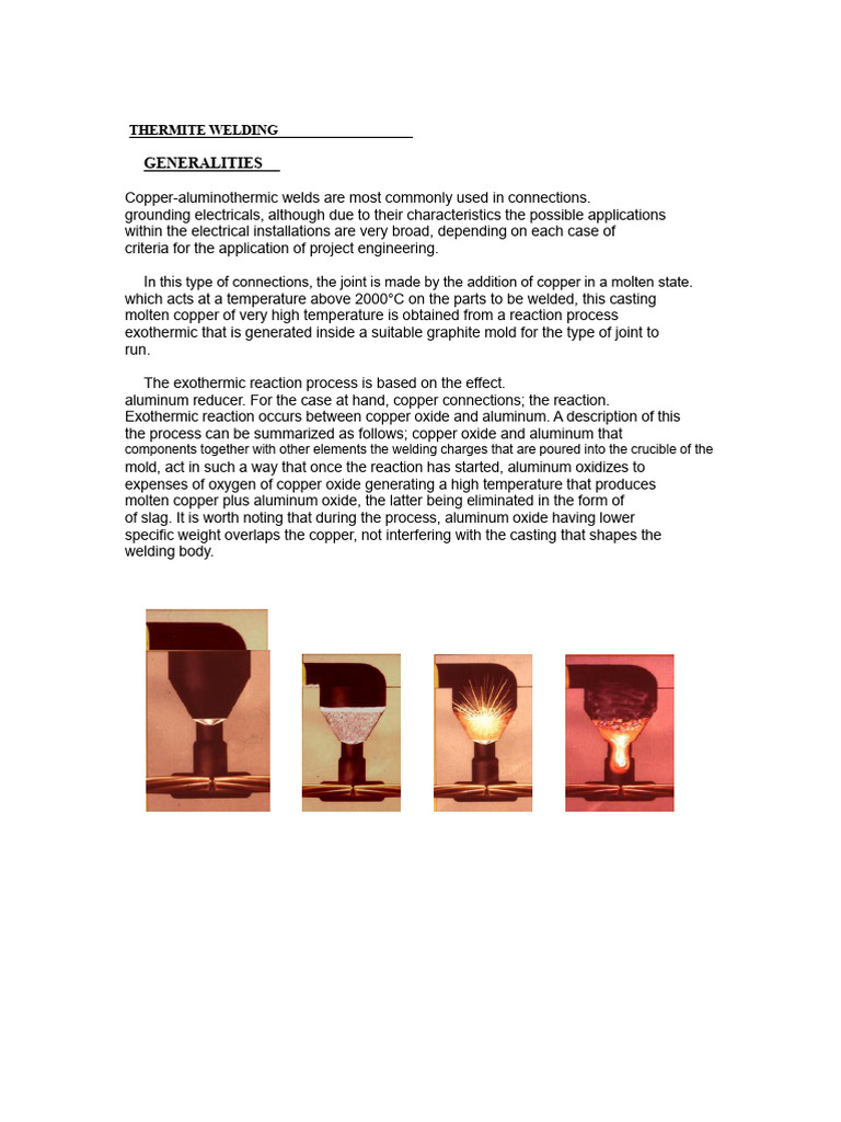 Thermite Welding Process Overview | PDF | Welding | Construction