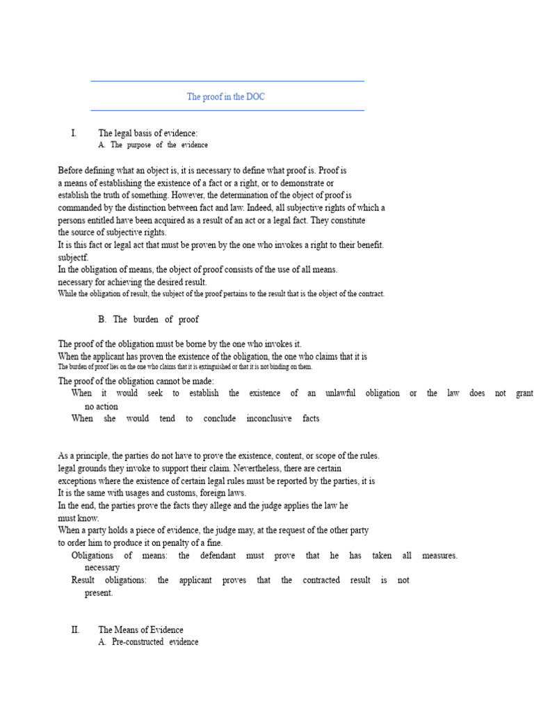 The Proof in The | PDF | Evidence (Law) | Evidence