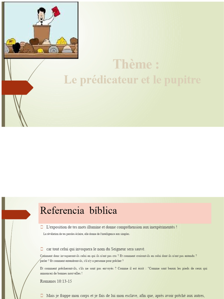 Prédication : Art et Interprétation Biblique | PDF | Homélie | Le gospel