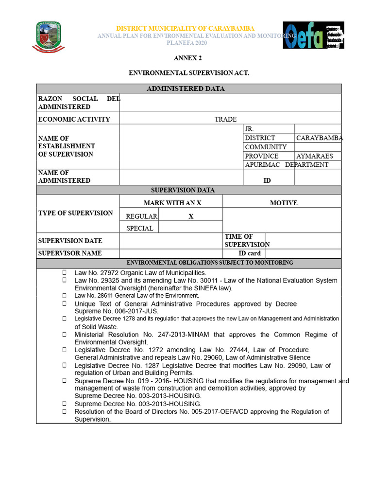 Supervision Report | PDF | Decree | Justice