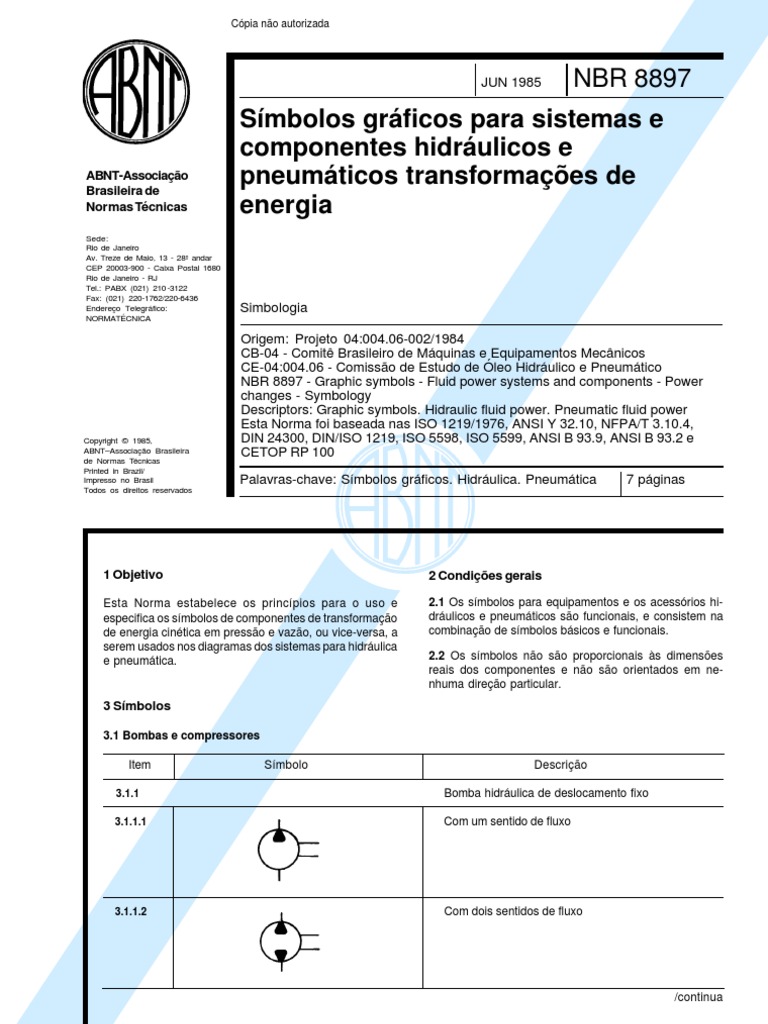 Abnt - NBR 897 - Simbolos Graficos para Sistemas E Componentes ...